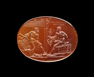 De Felix Gem, met Ulysses en Diomede die een beeld van Athena uit Troje grijpen, 1e eeuw
